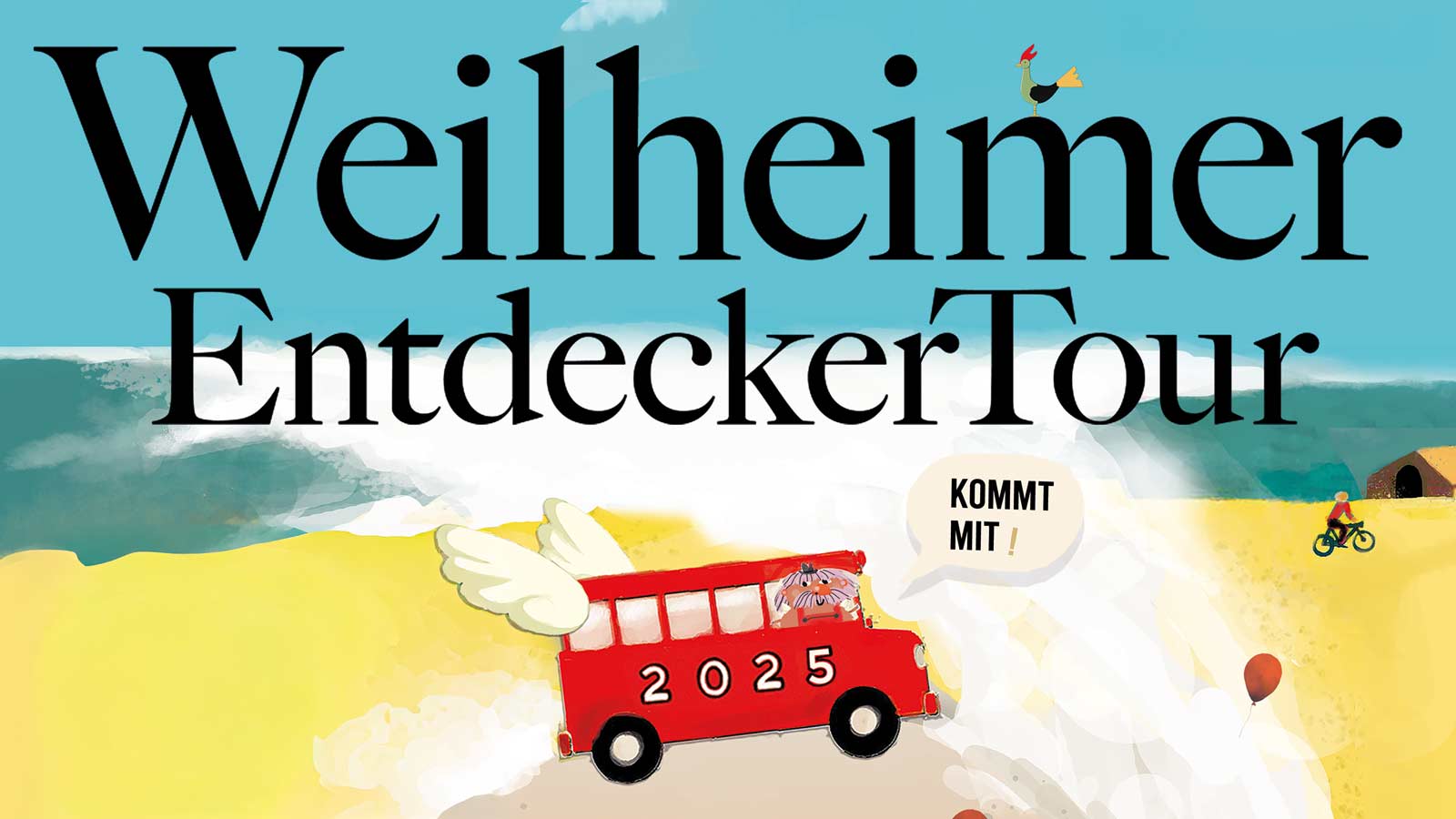 Plakat der Entdeckertour, Beschreibung im Text